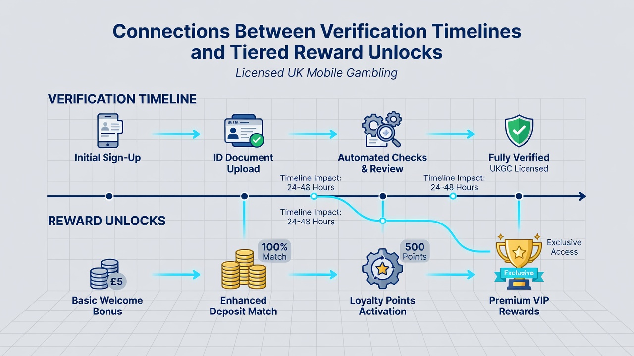Infographic illustrating how verification speed affects loyalty tier progression timelines