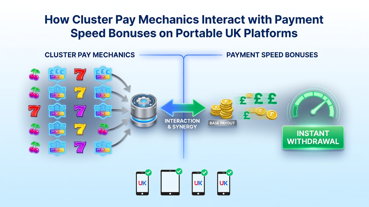 Mobile slot interface displaying cluster pay formations alongside deposit confirmation screens