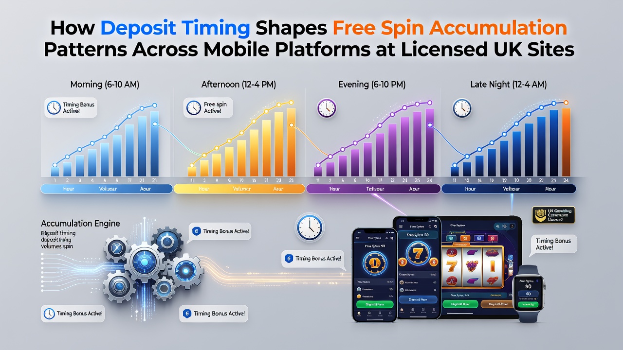 Analytics dashboard displaying free spin accumulation trends linked to deposit times